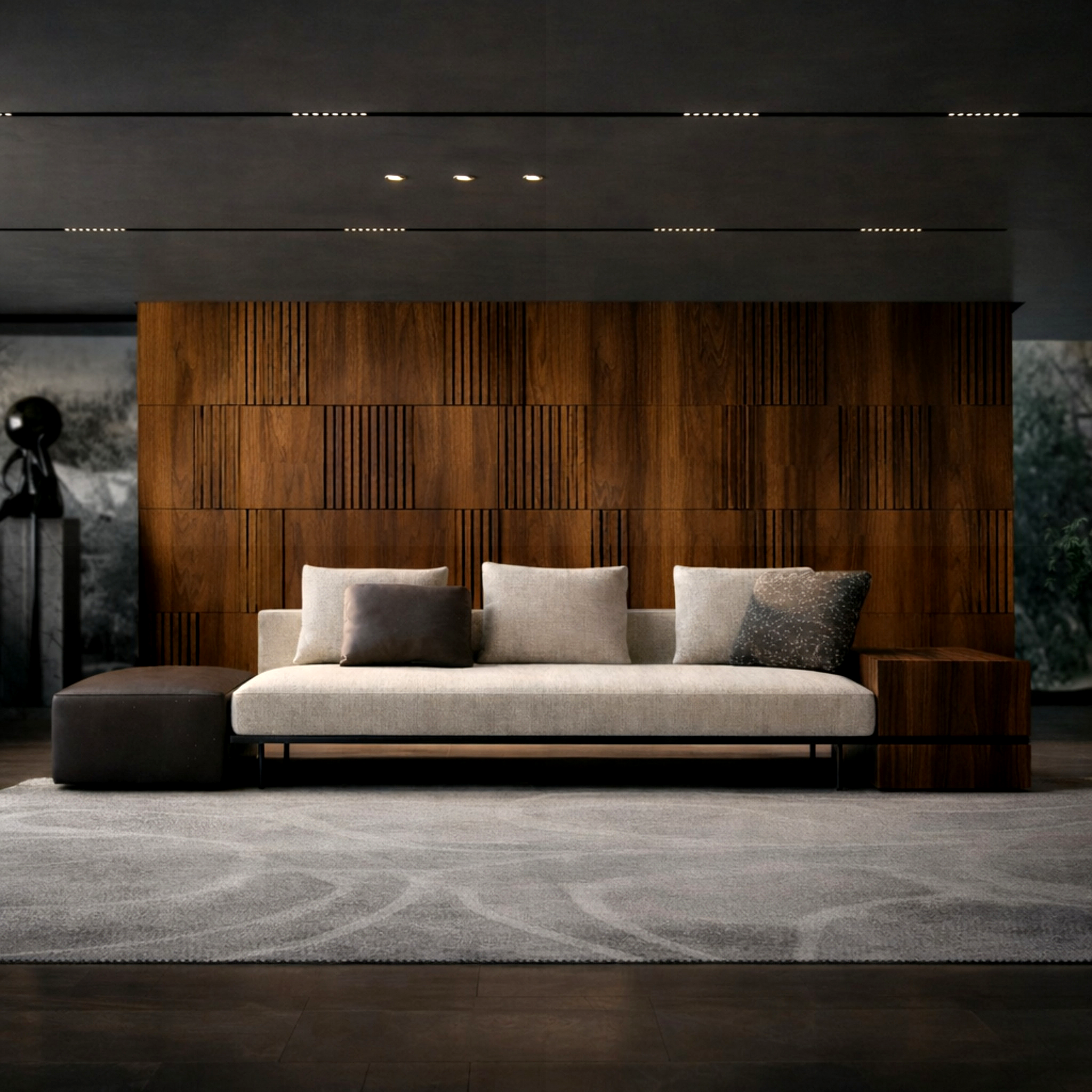 Boursa sofa storage living room elegant modern contemporary america new york canada toronto 